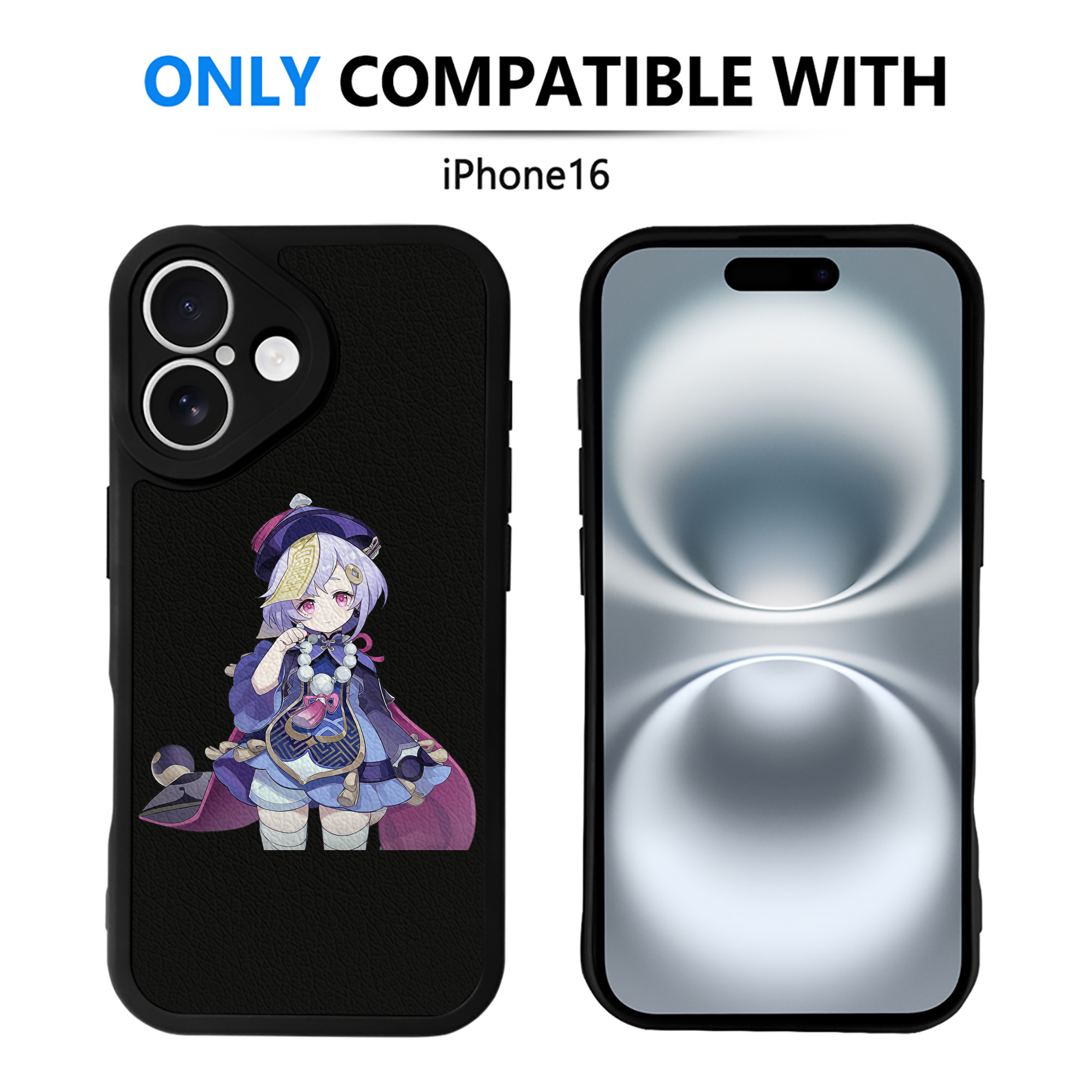 げんし神 七七 なな  genshin Nana 【iPhone 16シリーズ対応】シリコンスマホケース（レザー調） 材質：シリコン
